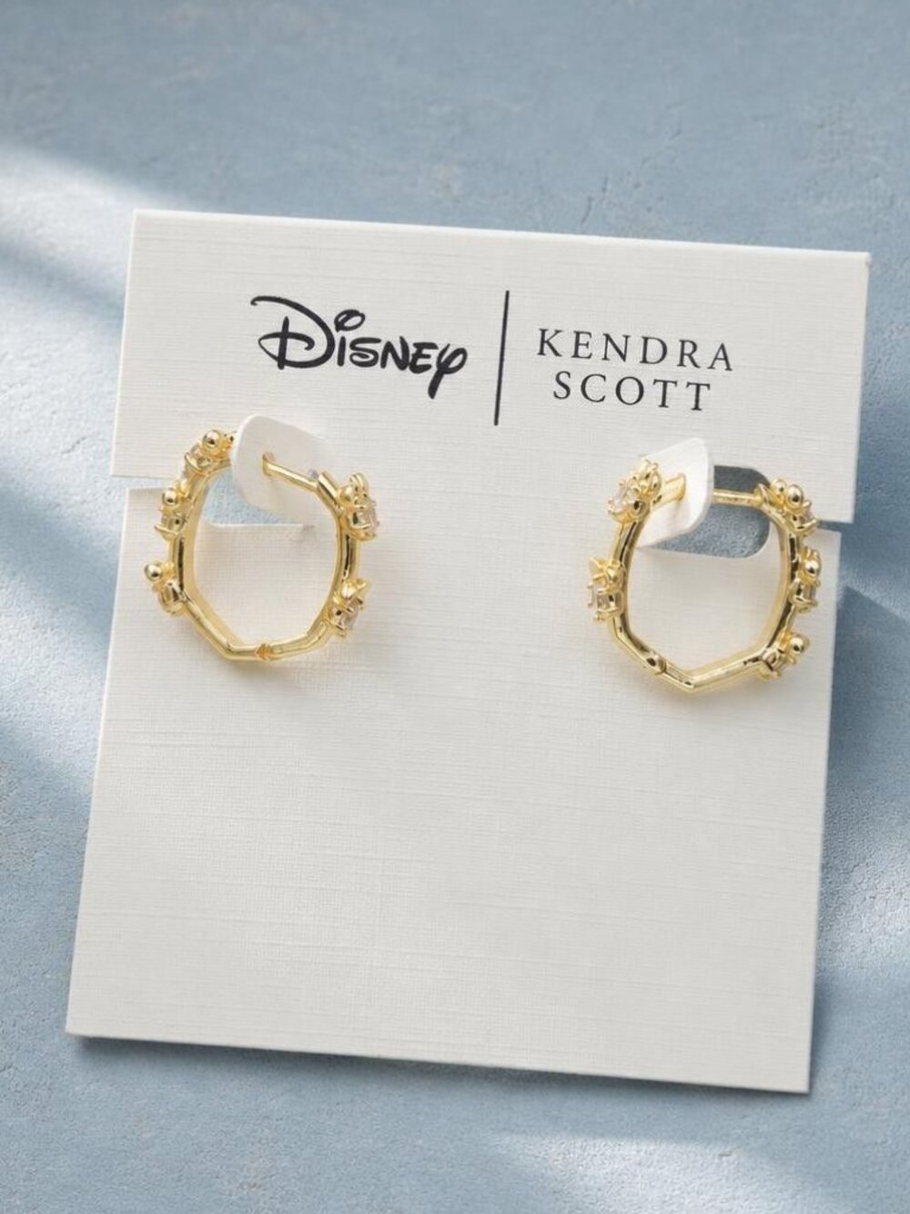 Kendra Scott Disney Gold Mickey Mouse Huggie Earrings